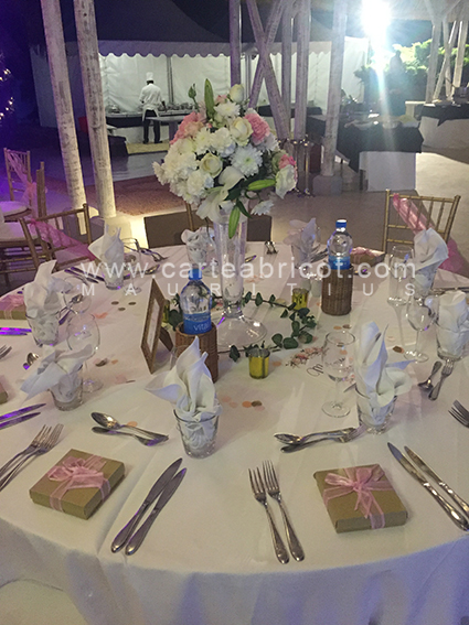 Carte Abricot Wedding Planner A L Ile Maurice Blush Pink Light