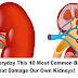We Do Everyday This 10 Most Common Bad Habits That Damage Our Own Kidneys!