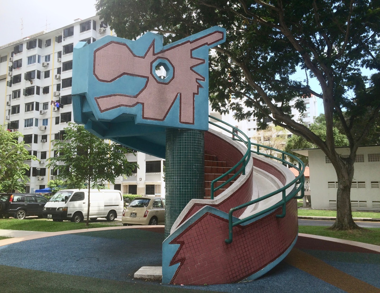 Baby Dragon Playground Pipit Road MacPherson; Singapore Moonlit