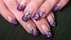 nail nails stamping butterfly scs