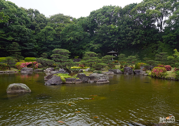 大濠公園の日本庭園、福岡