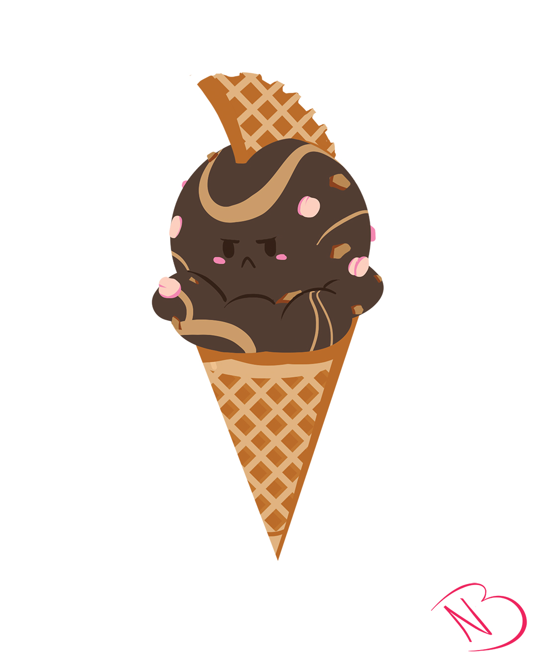 Niall Byrne Tasty Rockin Rocky Road Ice Cream Cone