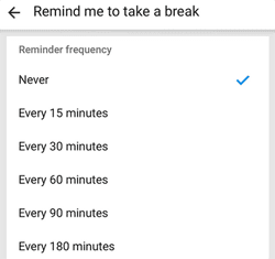 Enable Take a Break Reminder in YouTube