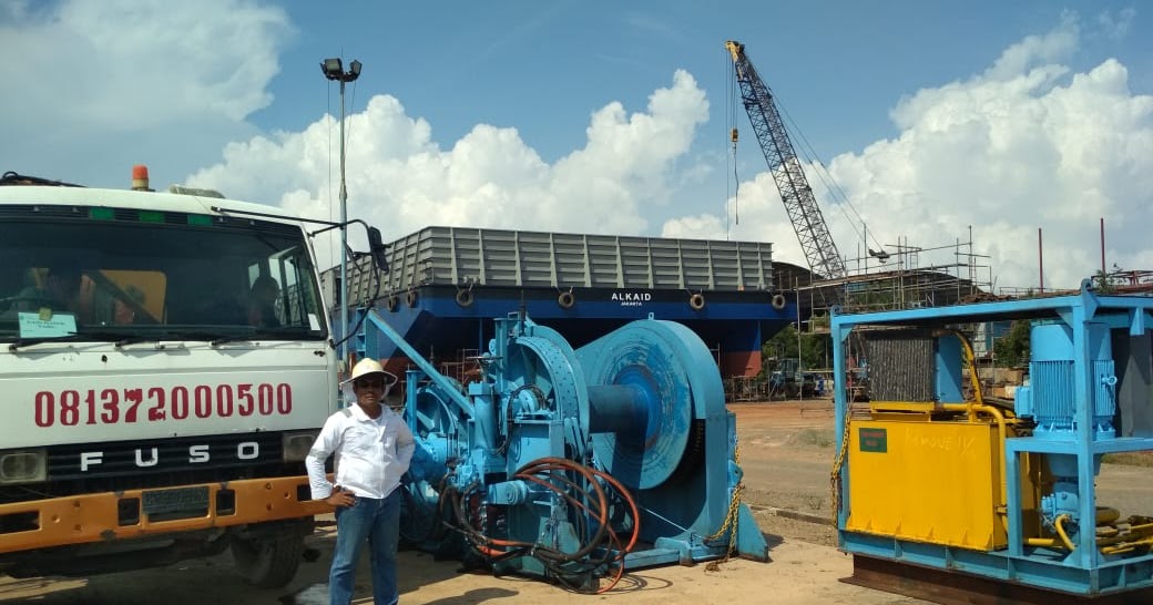 Rental Crane Batam Hidroulick Winch Complete Power Pack Contack HP