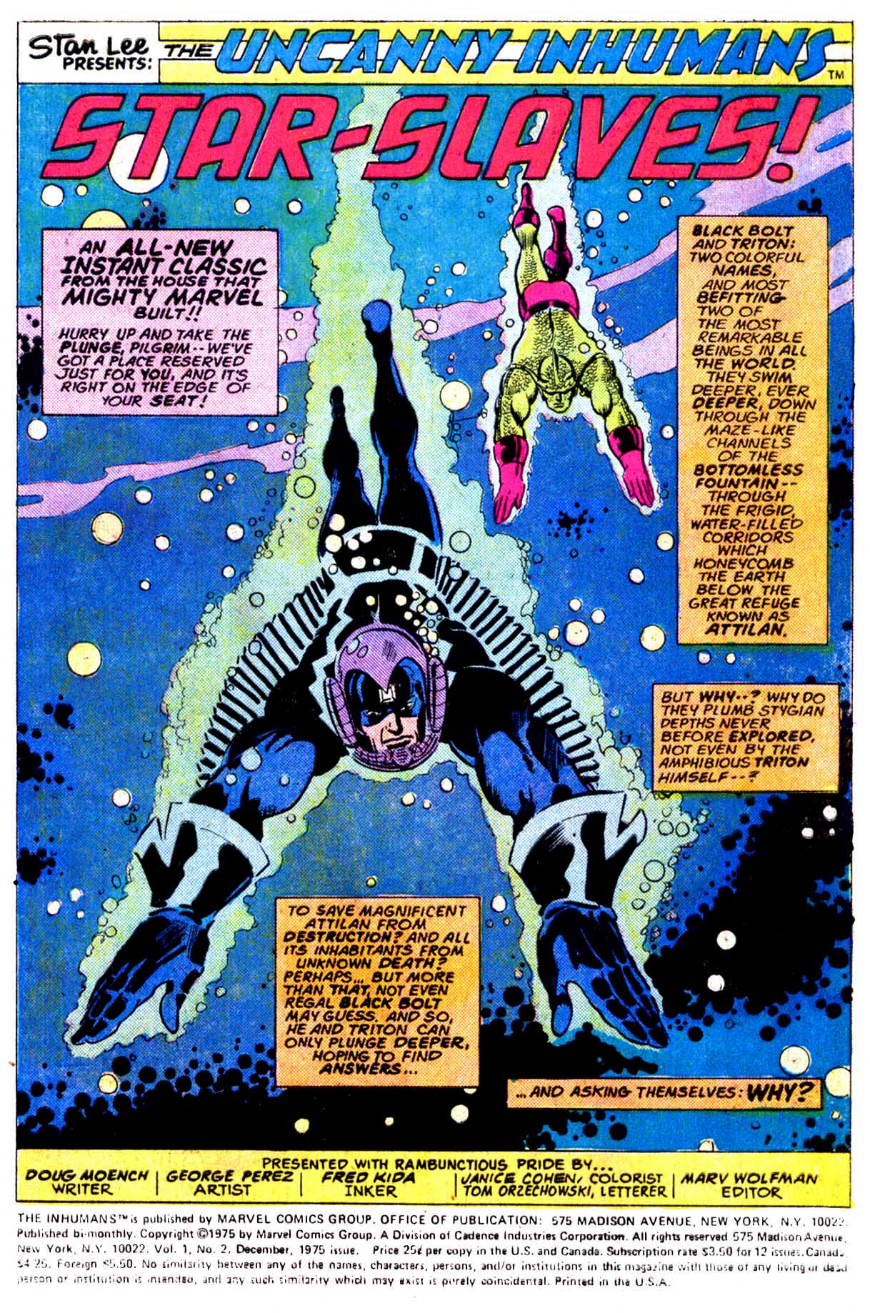 Read online Inhumans (1975) comic -  Issue #2 - 2