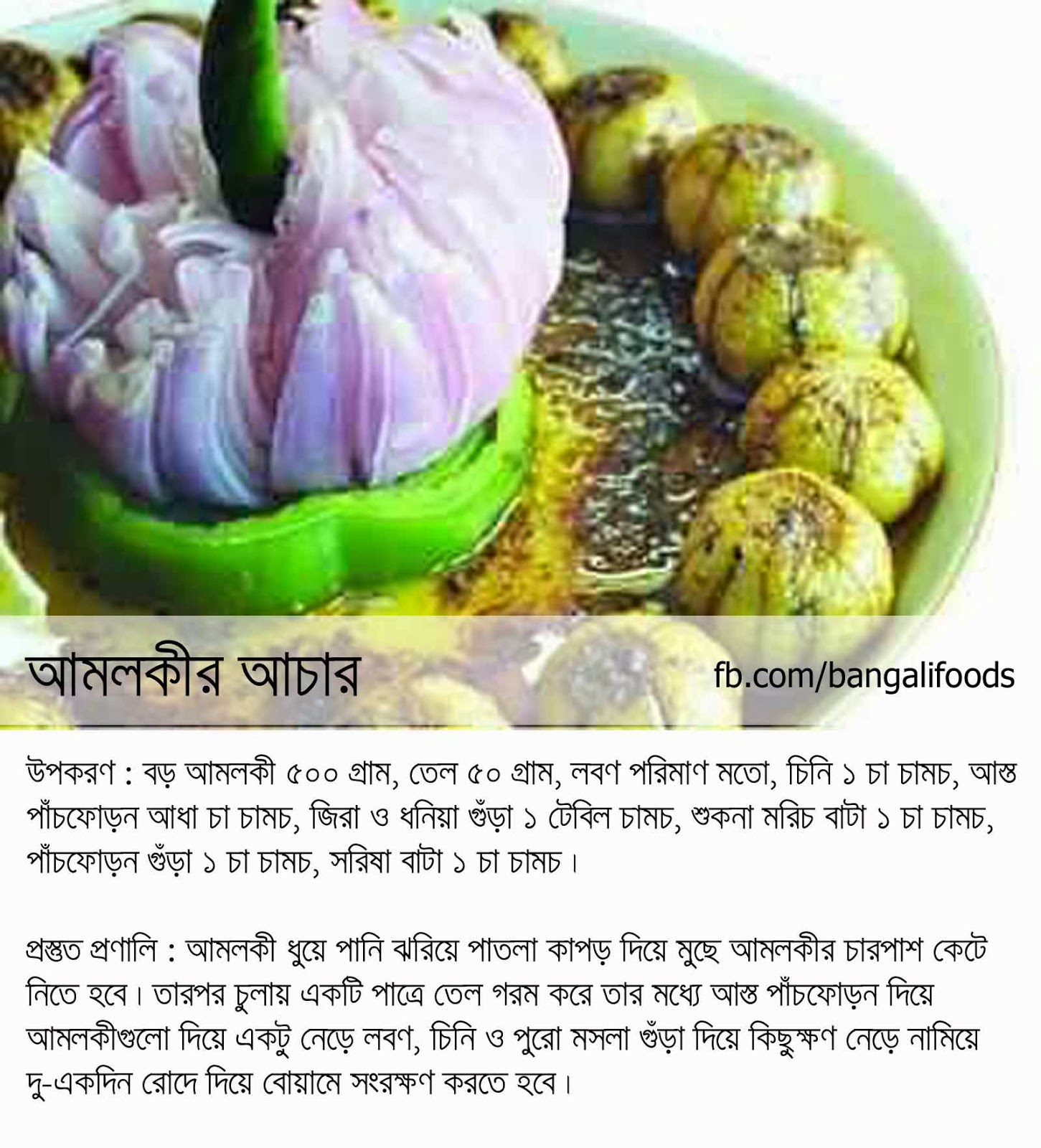 Bangali Foods Yummy Pickles Recipe in Bangla