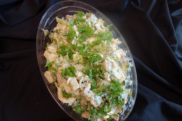 Salata de oua cu cartofi si ciuperci