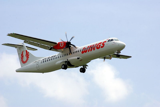Ilustrasi pesawat ATR 72 Maskapai Wing Air yang akan melayani penerbangan Wiriadinata Tasikmalaya- Halim Perdanakusuma Jakarta. Foto : wikimedia.. https://commons.wikimedia.org/wiki/File:ATR_72-500_Wings_Air.JPG