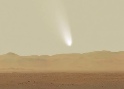 La cometa Siding Spring vista da Marte