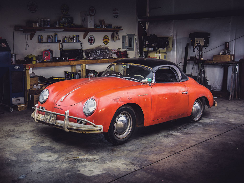 Just A Car Guy Rough but rustless, this 1956 356 was used for decades