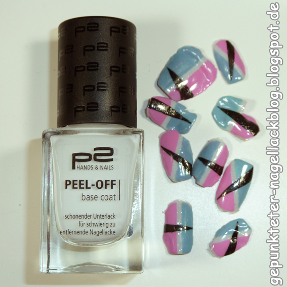 gepunkteternagellackblog P2, Peel Off Base Coat