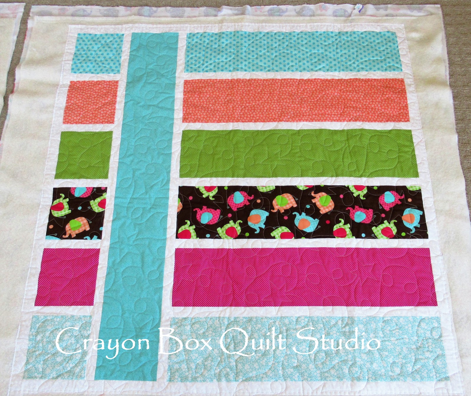 Crayon Box Quilt Studio Charmine's baby quilts x 3