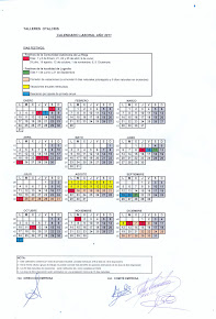 Calendario Laboral Otalcris 2011