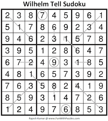 Answer of Wilhelm Tell Sudoku Puzzle (Fun With Sudoku #326)