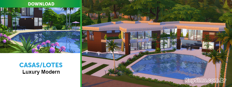 Casa Moderna de Luxo, The Sims 4