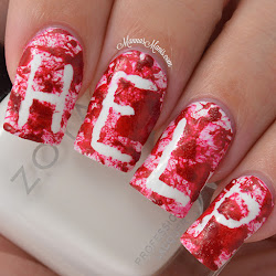 halloween blood splatter nail help tutorial manis happy