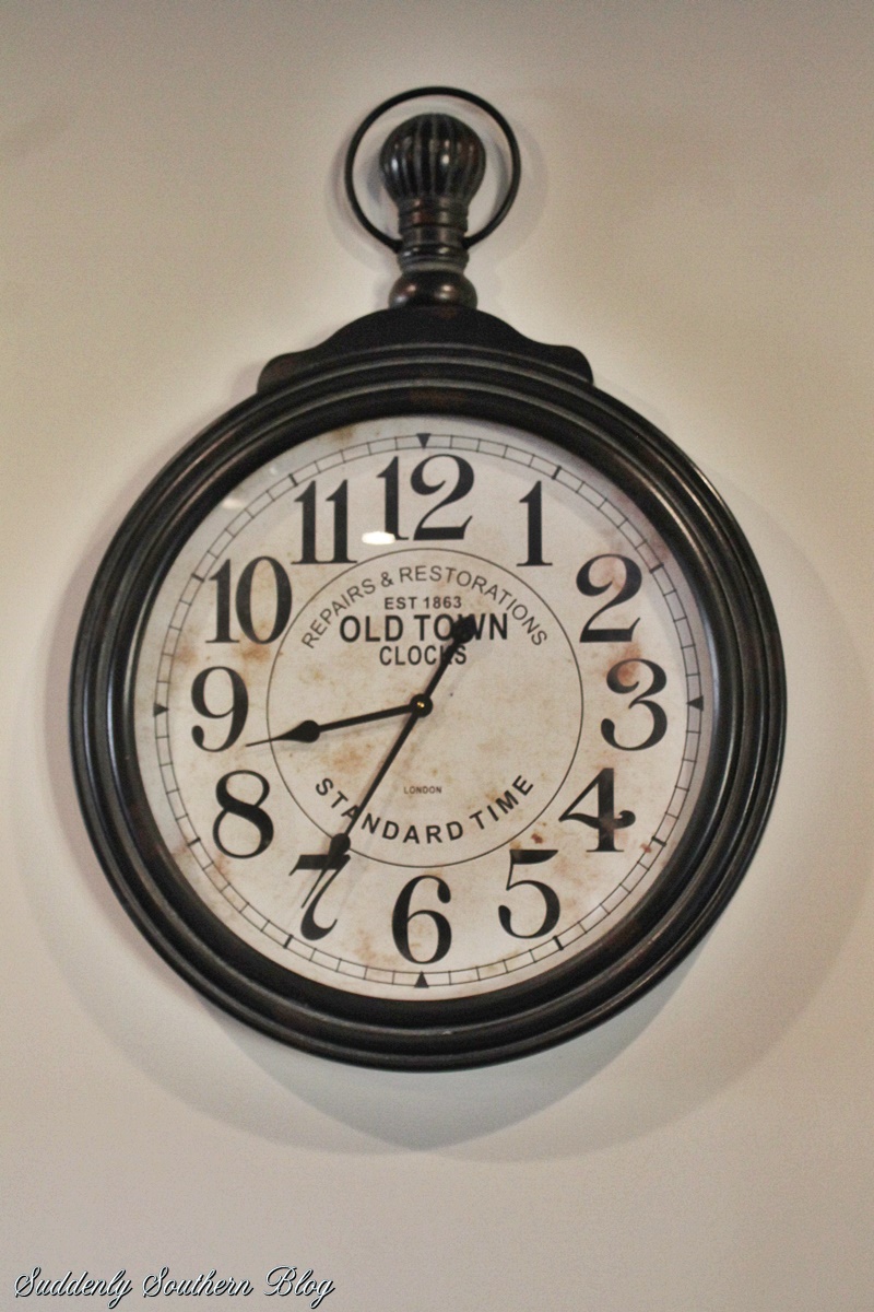 Suddenly Southern : New Wall Clock, The Fireplace and Great Room....