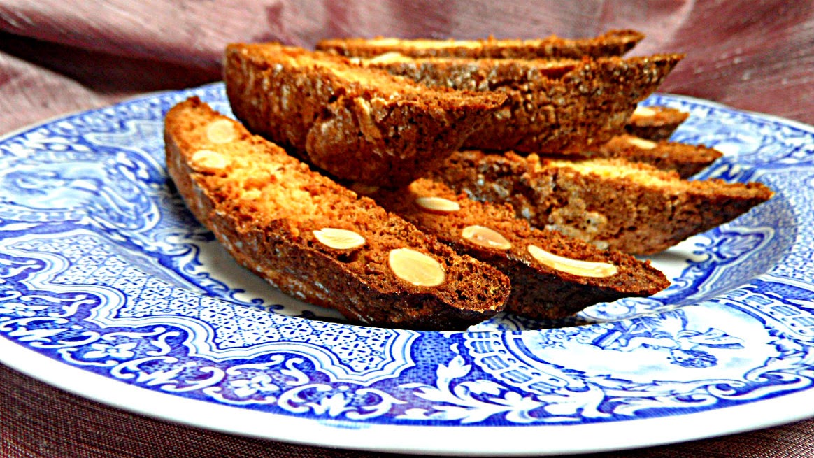 Chez Maximka Almond and marmalade biscotti