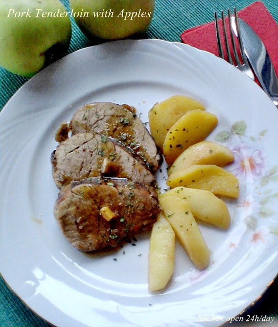 Muschi de porc cu mere
