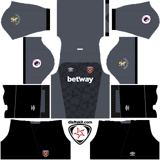 West Ham United FC 2018 - 2019 GK Home Kit West Ham United FC 2018 - 2019 GK Home Kit