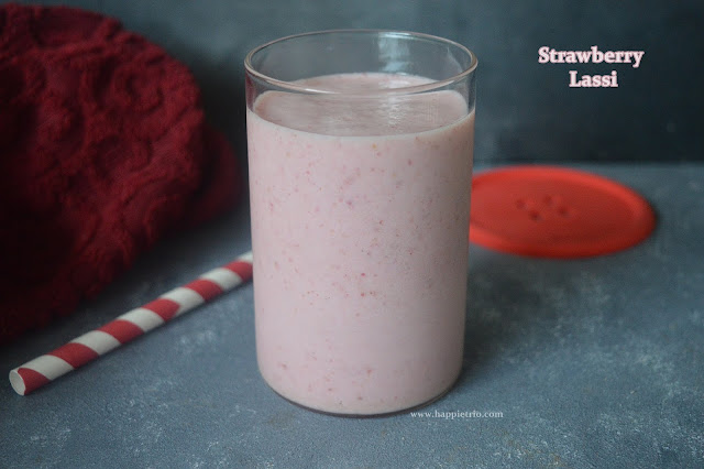 Strawberry Lassi Recipe | How to make Strawberry Lassi