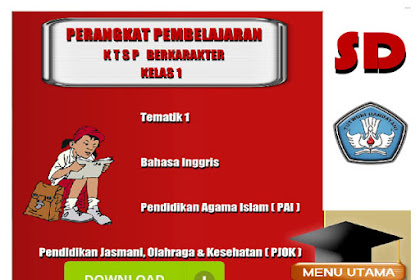 Perangkat Ktsp Berkarakter Sd Kelas 1 Format Words