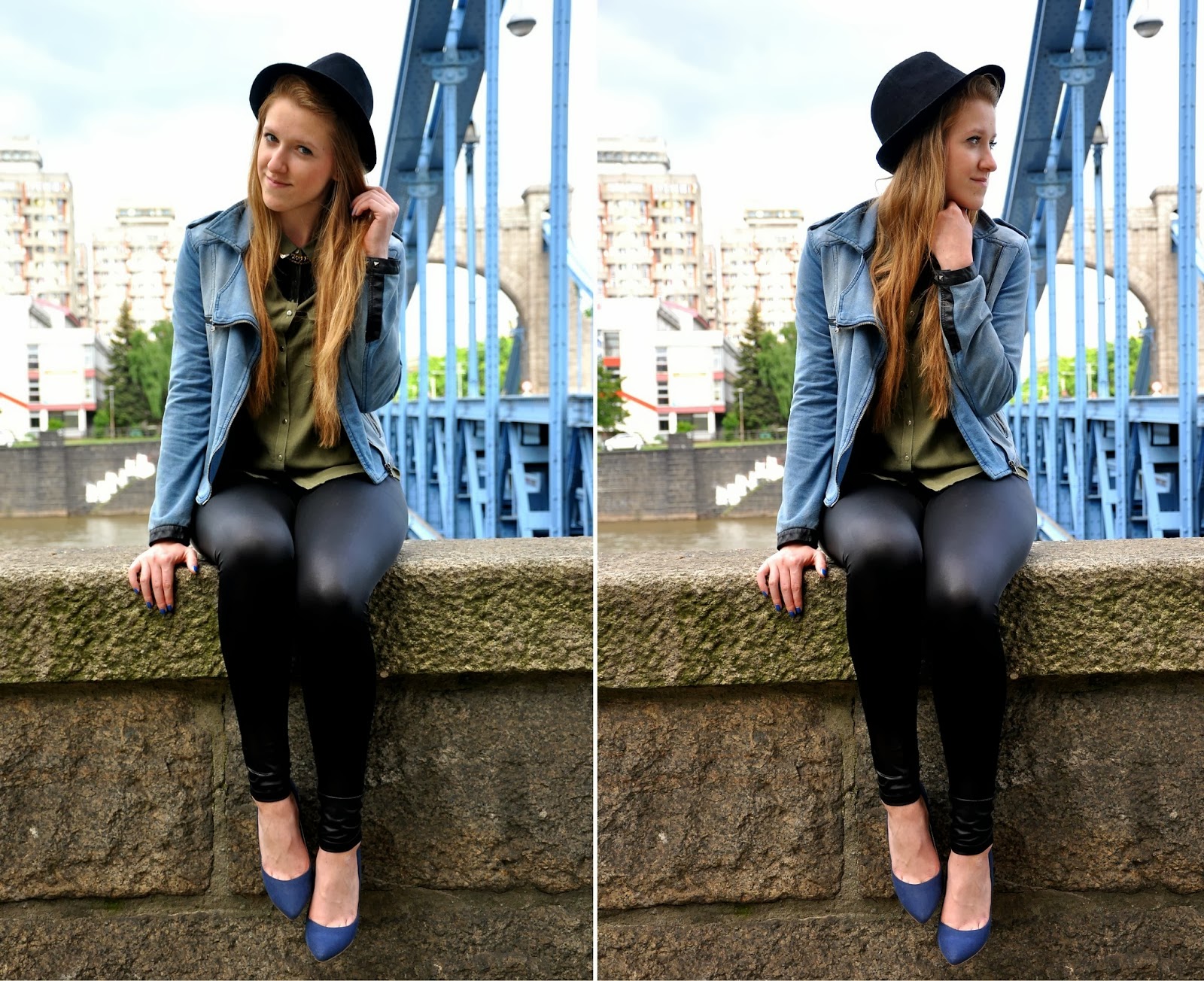 stylish girl with high heels