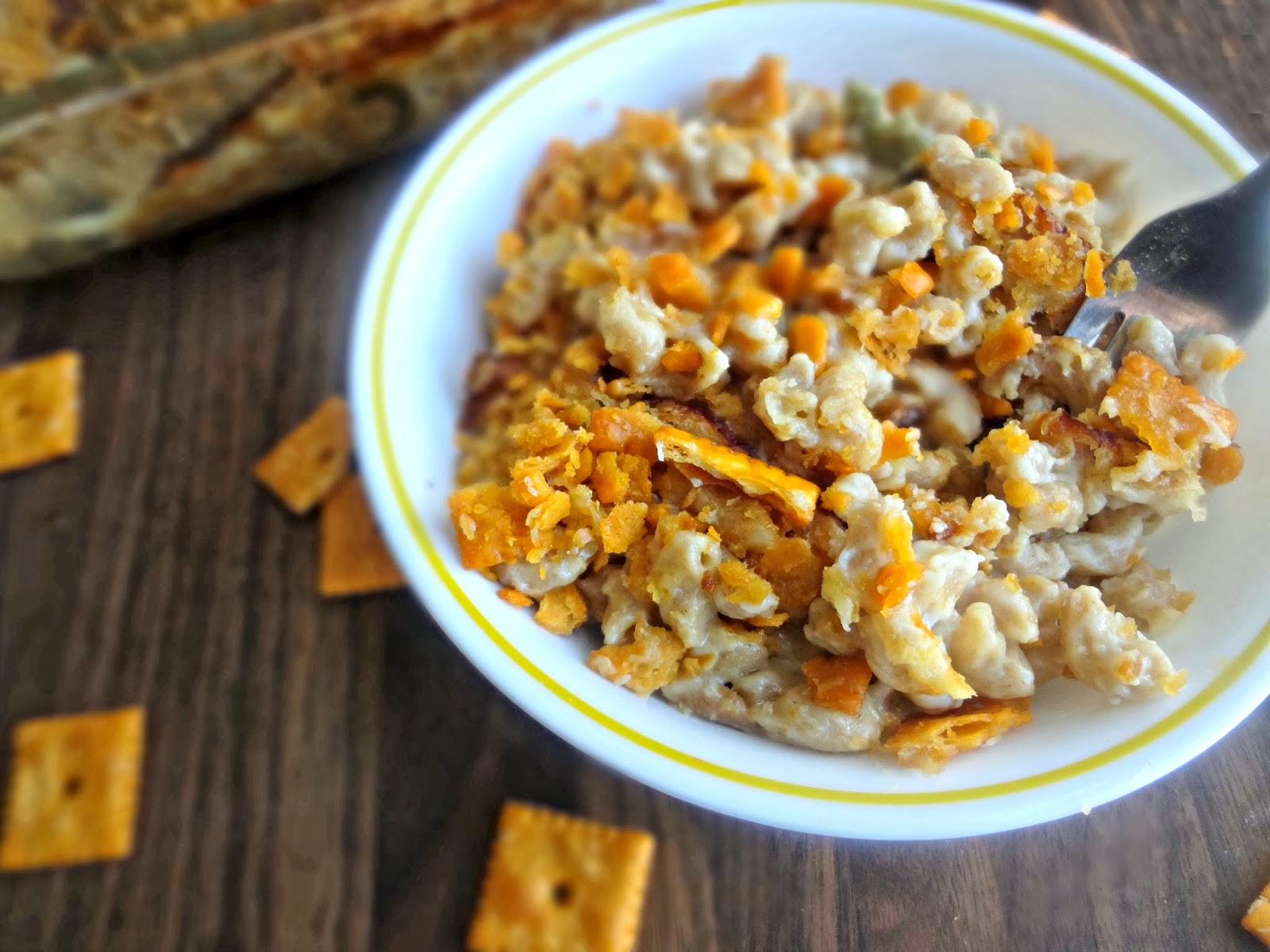 The Cooking Actress CheezIt Macaroni and Cheese