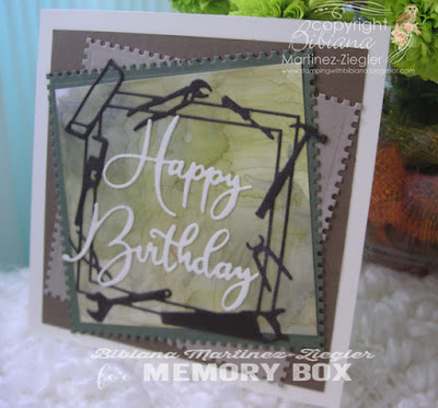 happy birthday card for men with re-inkers and alcohol 