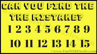 Can you find the the mistake? 1 2 3 4 5 6 7 8 9 10 11 12 13 14 15