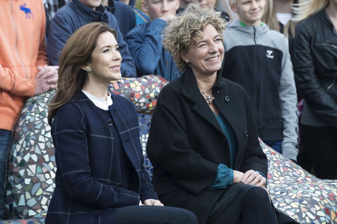 Crown Princess was involved in the event as she is a patron of the “School for 200 years,” which celebrate 200th anniversary of the public school program in Denmark.