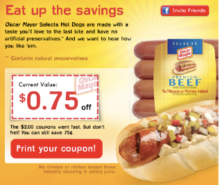 Clipping Chix: UPDATE: Oscar Mayer Hot Dog Coupon + Wegmans Deal!