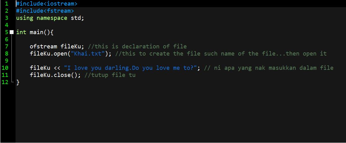 C++ How to create a file such notepad using C++ programme???