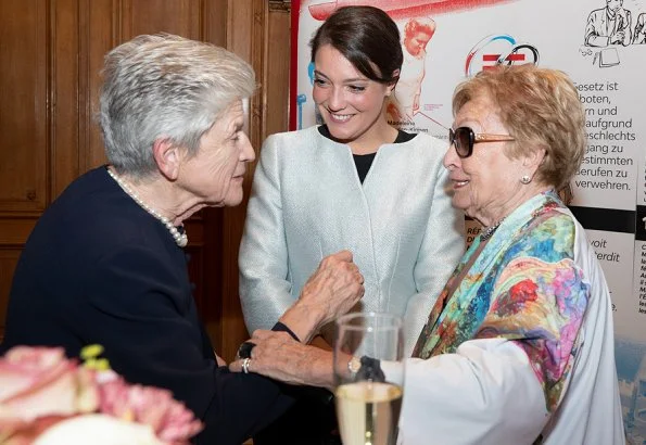 Luxembourg Constitution and the democratic process in the Grand Duchy. Princess Alexandra of Luxembourg wore Elie Saab jacket