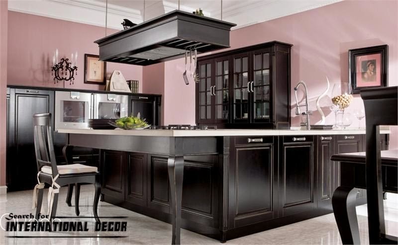 Italian kitchen, Italian cuisine,black kitchen, modern kitchens