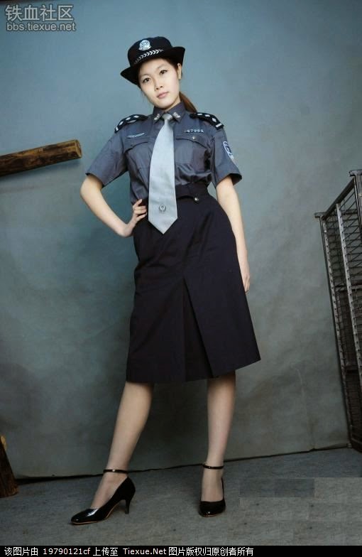 The Uniform Girls [pic] China Chinese Policewoman Uniforms 6