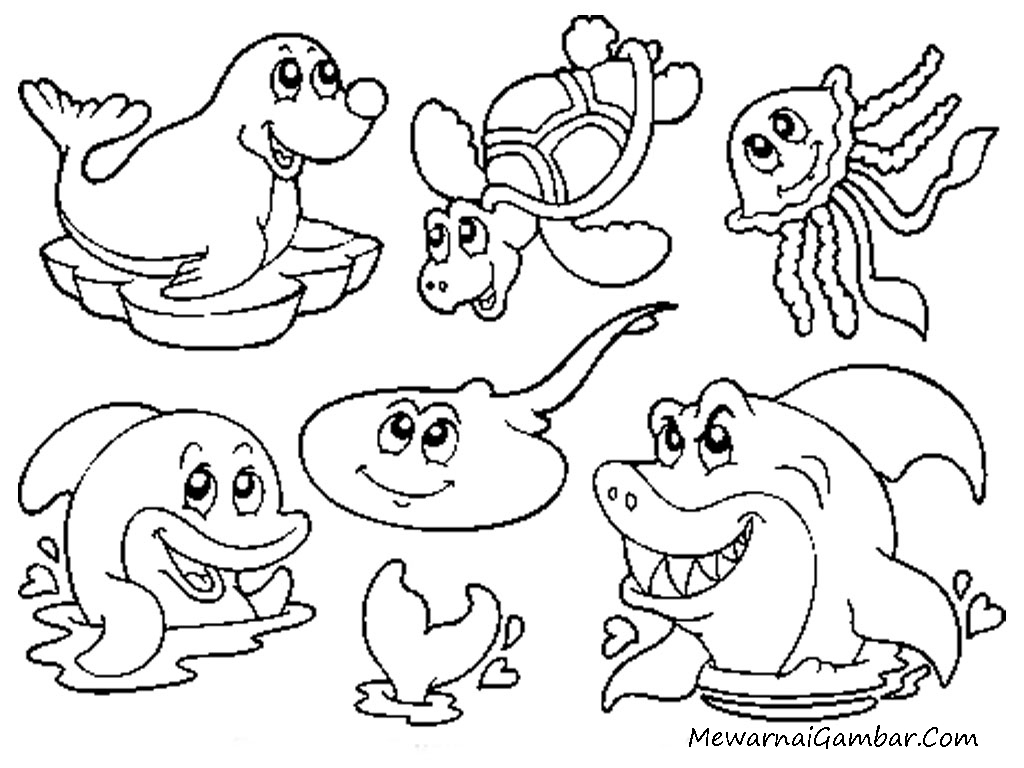 5100 Koleksi Contoh Gambar Kartun Hewan Laut Gratis