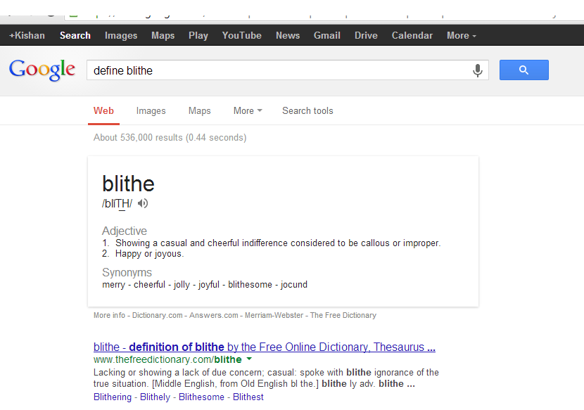 Tech Wisdom Google's Word Definitions