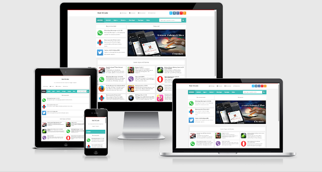 Red XCode Responsive Blogger Template