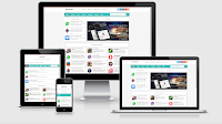 Red Xcode Responsive Blogger Template