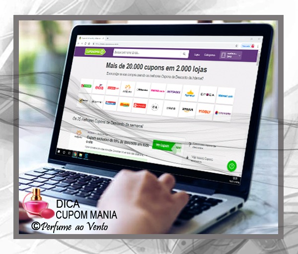 Dica e Passo a Passo para Cupom de Desconto no Site Cuponomia Cupom de desconto - Cuponomia - Perfume
