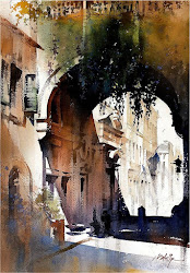 watercolor thomas schaller painting paintings watercolour architecture artist artists landscape aquarel wooarts watercolors illustration rome american aquarellen sublime via glez