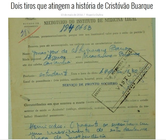 Dois tiros que atingem a história de Cristóvão Buarque