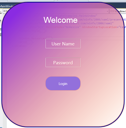 login screen using control template example1 articles on wpf c