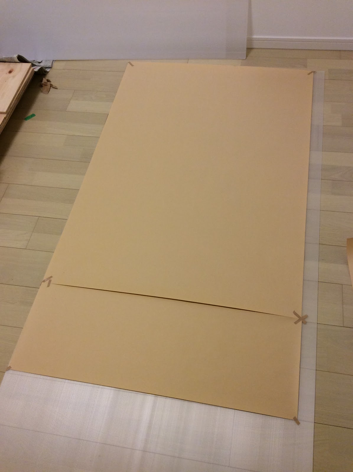 防音室作り3日目 内壁パネルの制作 たむすぎたー