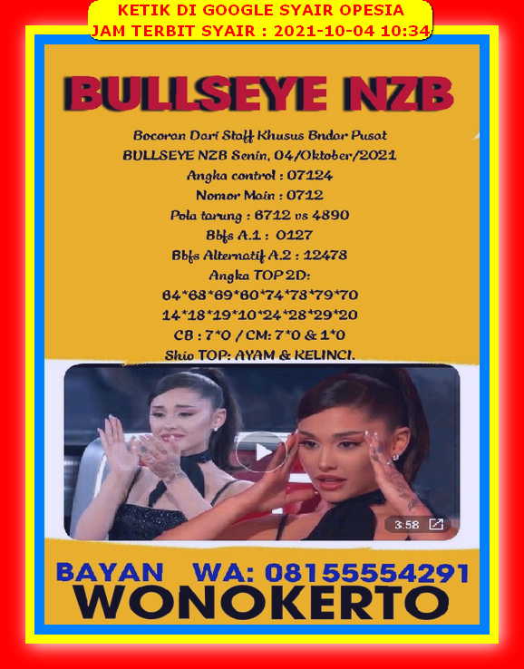 Syair Toto Sydney 4 Oktober 2021 Royal Syair