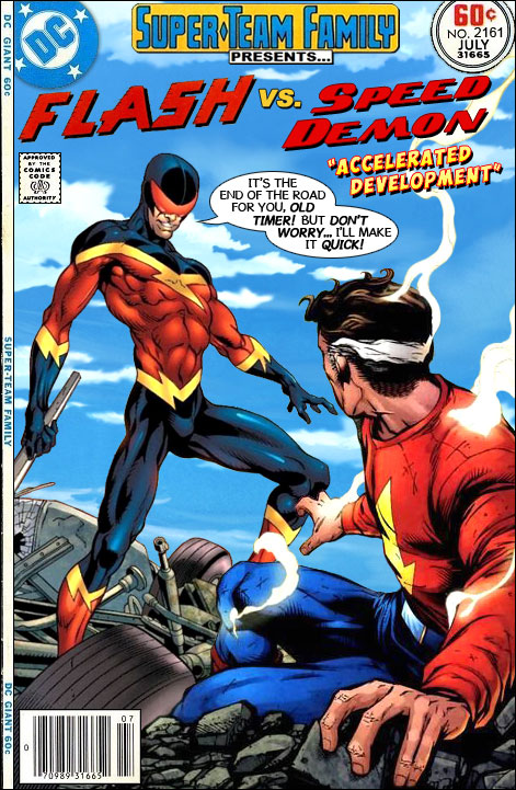 super team family the lost issues the flash vs speed demon