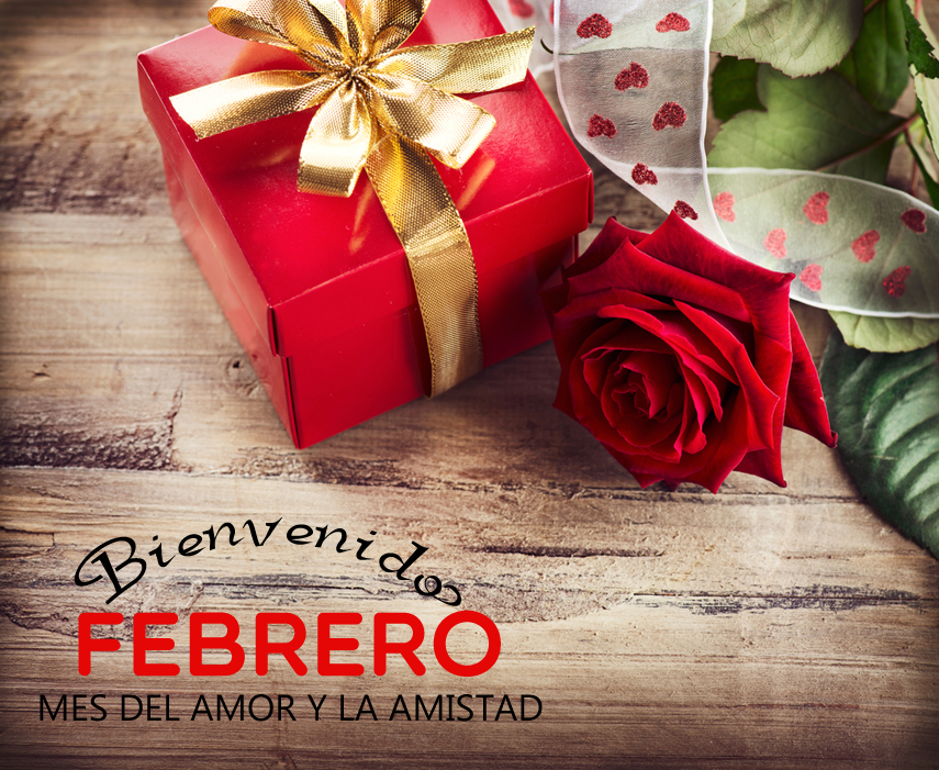 Banco de Imágenes Gratis Bienvenido Febrero, Mes del Amor y la Amistad...