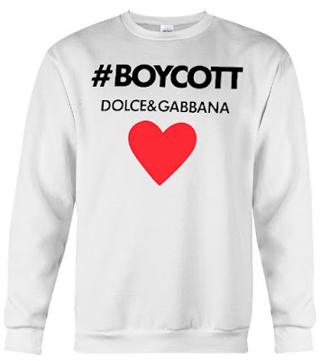 Boycott Dolce and Gabbana Shirt Tee Shirt hoodie 2018