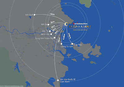 Vị trí kết nối từ dự án Swisstouches La Luna Nha Trang